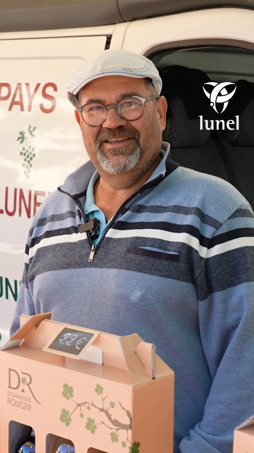Denis Rouger au marché de Lunel
